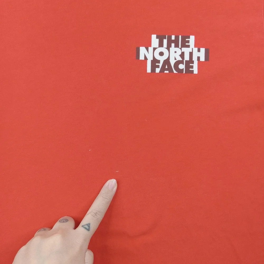 North Face Shirt Mens Large Orange Our Land Our Future‎ Graphic Tee Outdoor